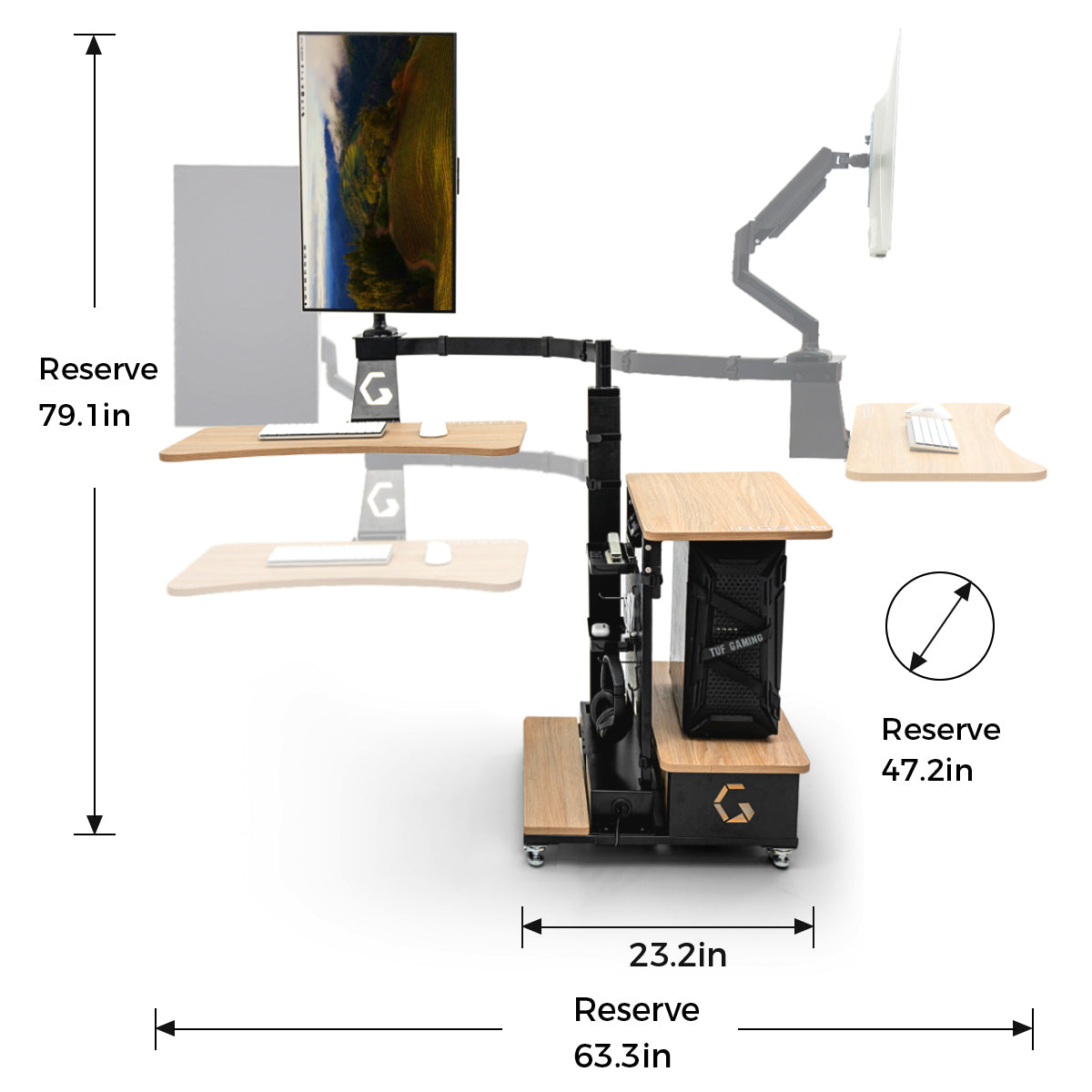 【Shipping from US warehouse】Floating table
