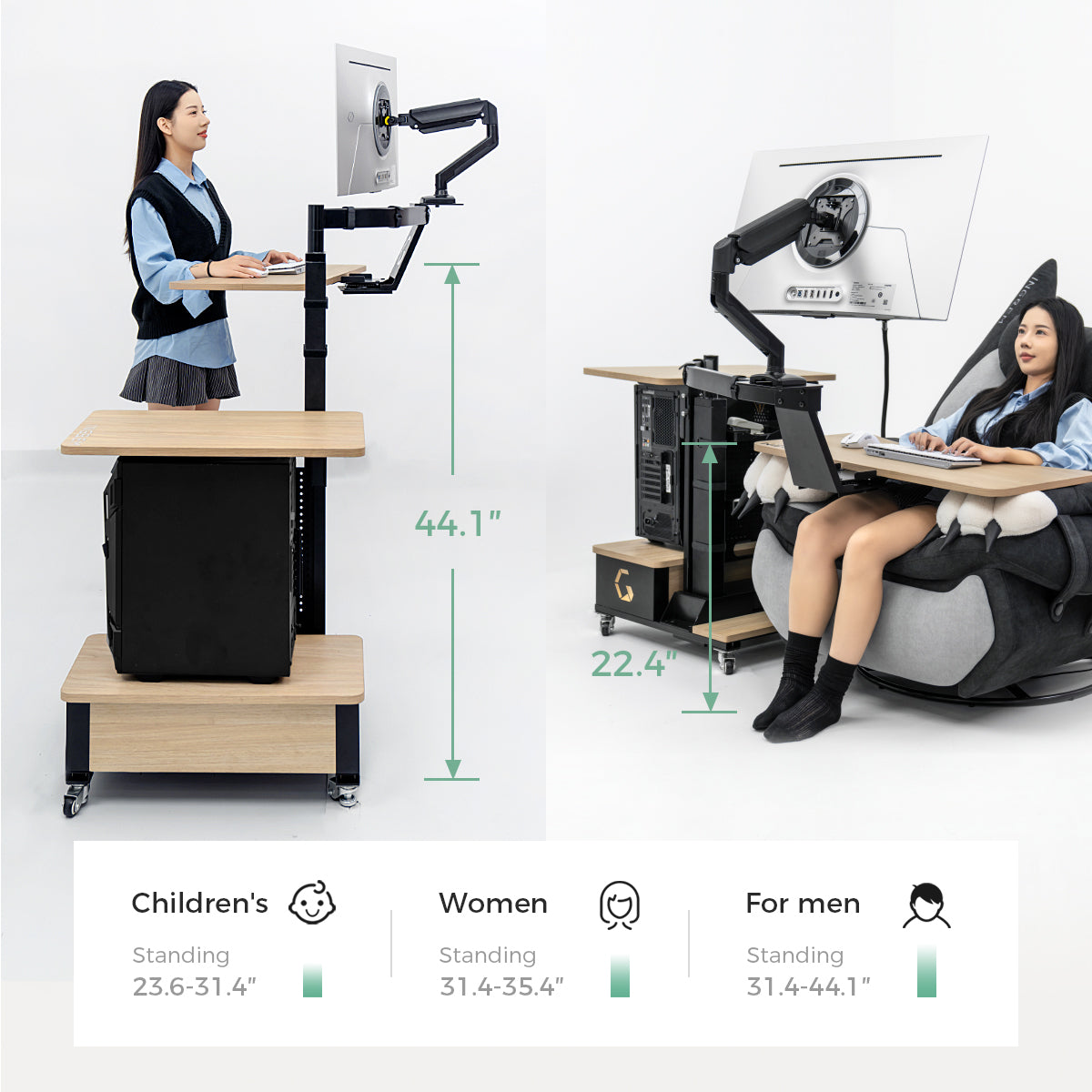 【Shipping from US warehouse】Recliner + floating table package