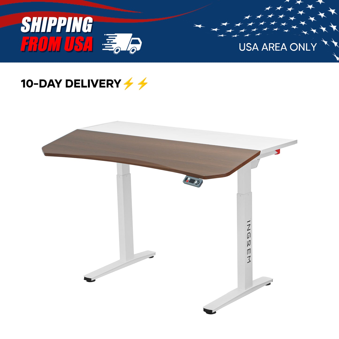 【For US Customers Only 10-Day Delivery⚡️⚡️】Power smart Sofa Recliner+Tilt-adjustable desk