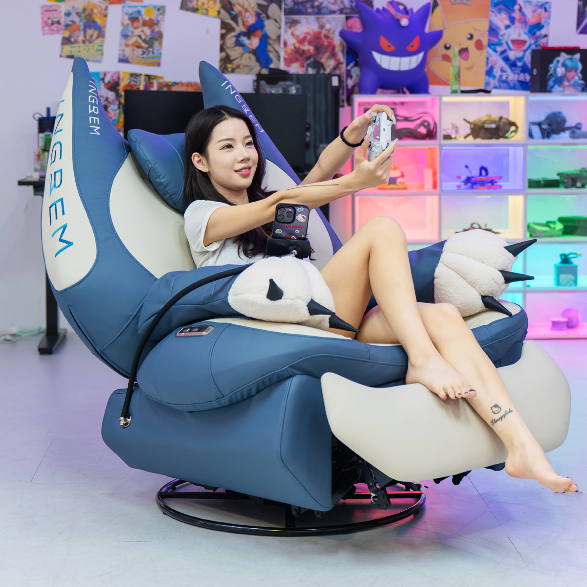 (Pre-order) super leather fat cat recliner