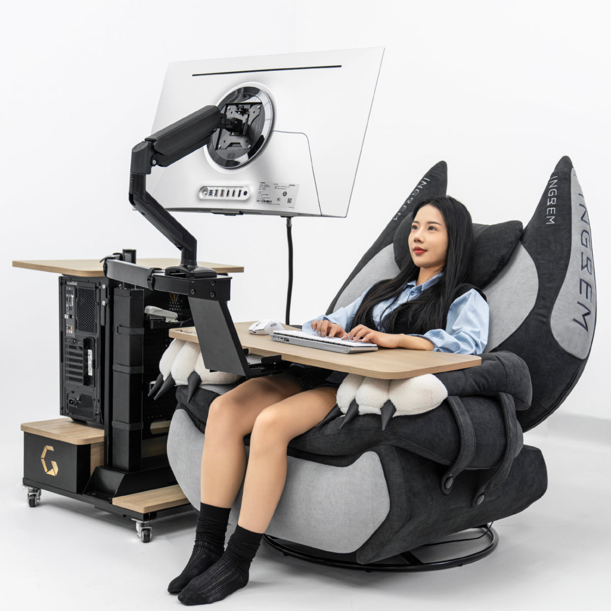 【Shipping from US warehouse】Recliner + floating table package