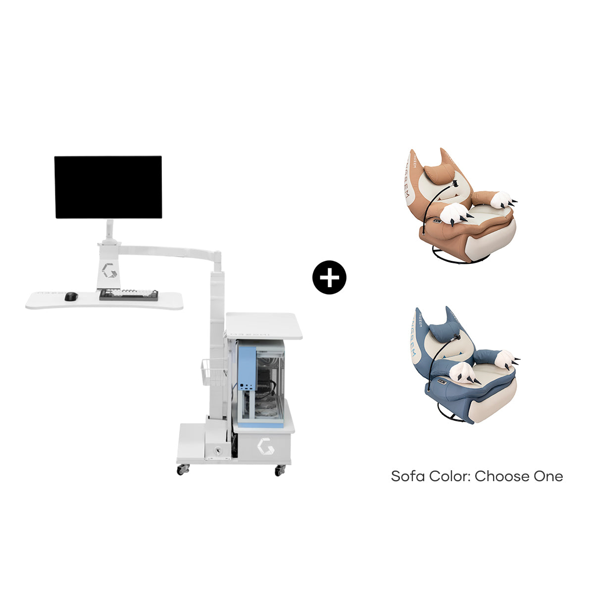 Fat Cat Recliner + Floating Desk Bundle