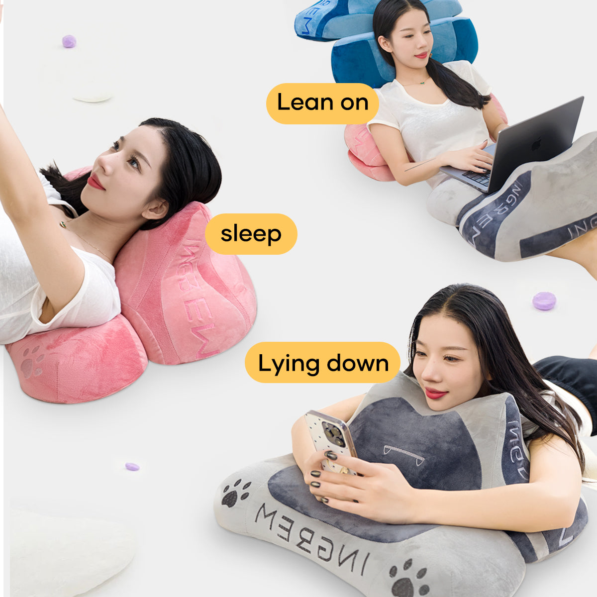 Power smart Sofa Recliner+ Fat cat pillow(with three color pillowcase)
