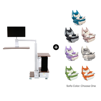 Fat Cat Recliner + Floating Desk Bundle