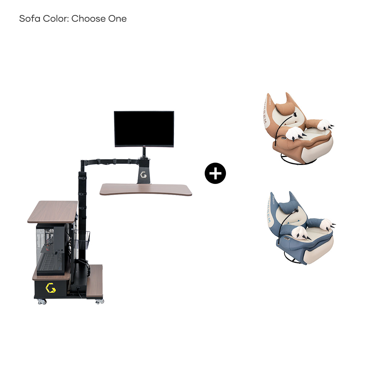 Fat Cat Recliner + Floating Desk Bundle