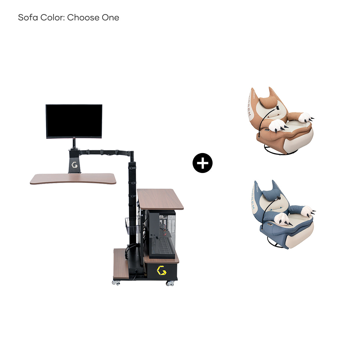 Fat Cat Recliner + Floating Desk Bundle