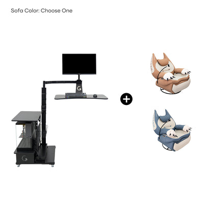 Fat Cat Recliner + Floating Desk Bundle