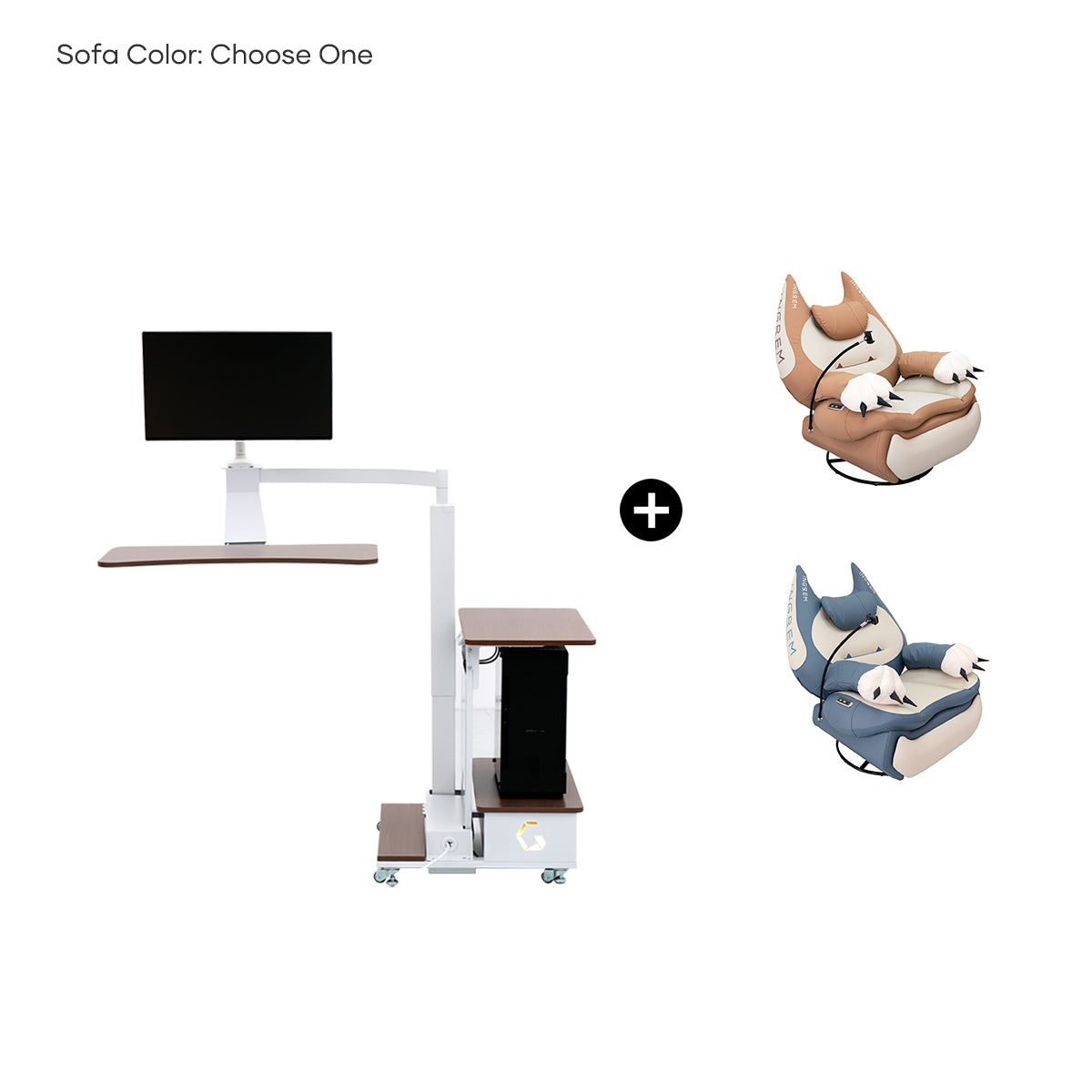 Fat Cat Recliner + Floating Desk Bundle