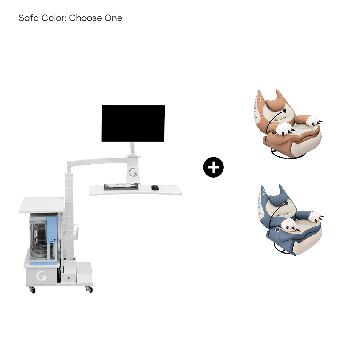 Fat Cat Recliner + Floating Desk Bundle