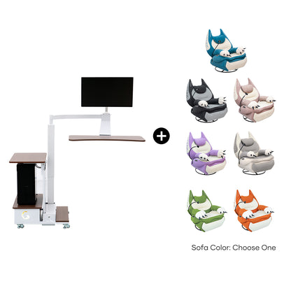 Fat Cat Recliner + Floating Desk Bundle
