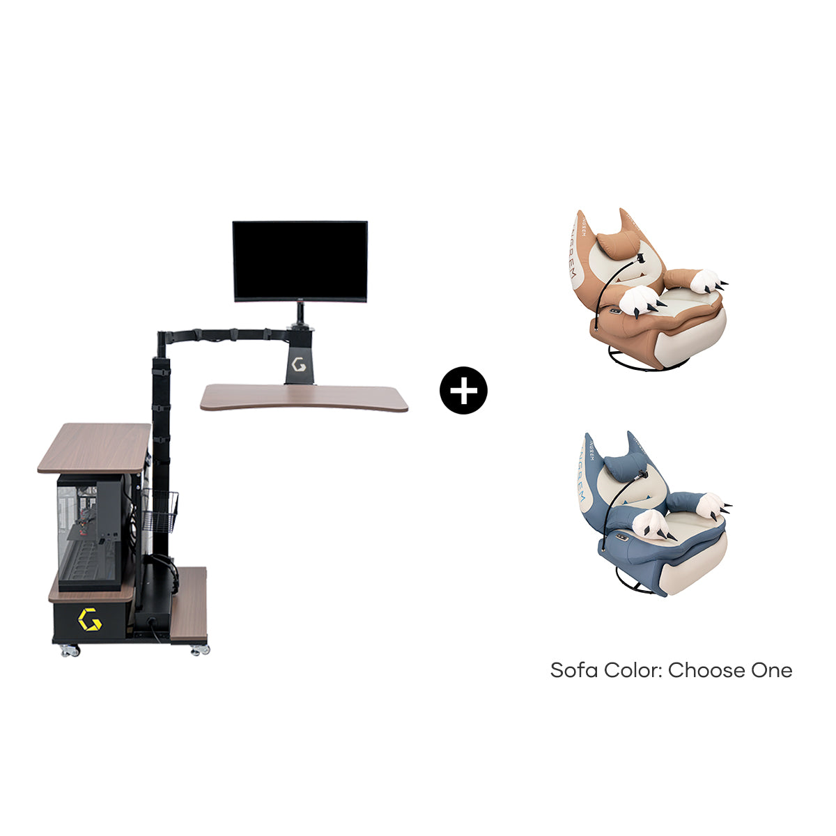 Fat Cat Recliner + Floating Desk Bundle