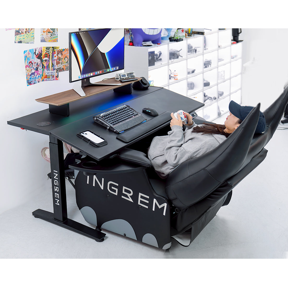 【For US Customers Only】Bat Cat Sofa+Tilt-adjustable desk