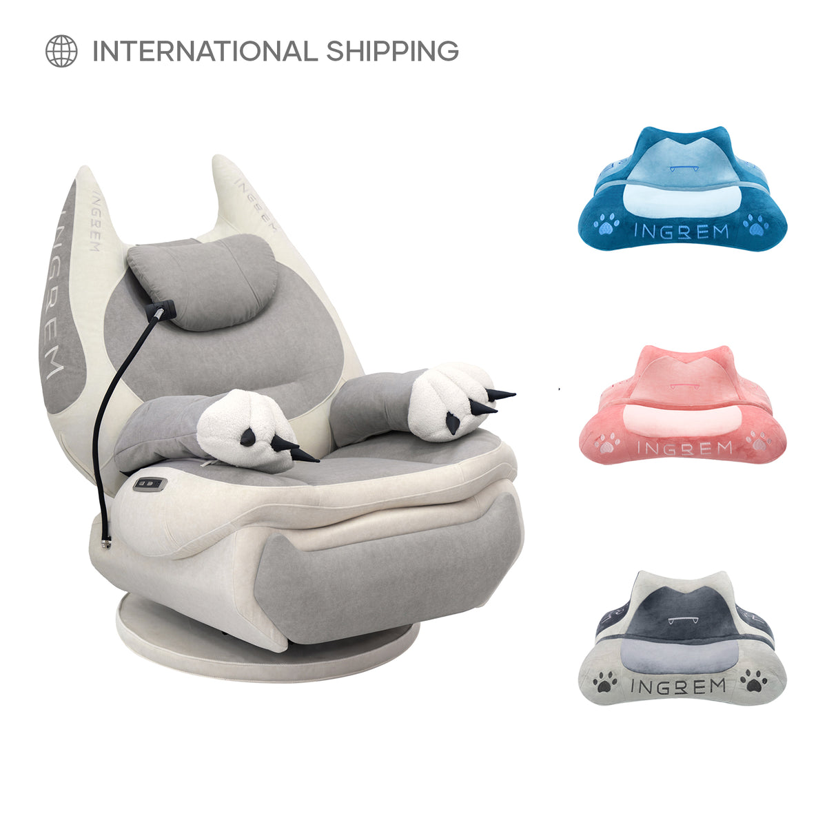 Fat Cat Recliner+ Fat cat pillow Bundle