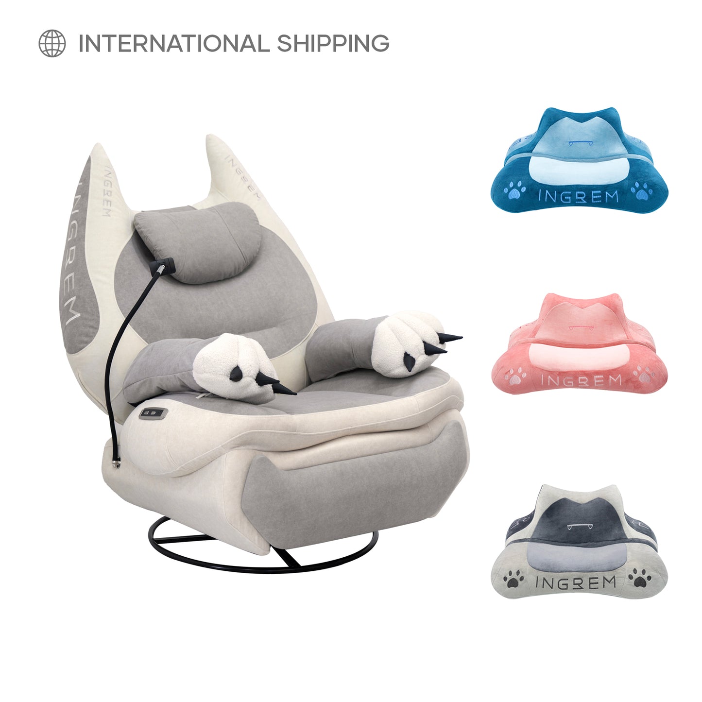 Fat Cat Power Recliner+ Fat cat pillow