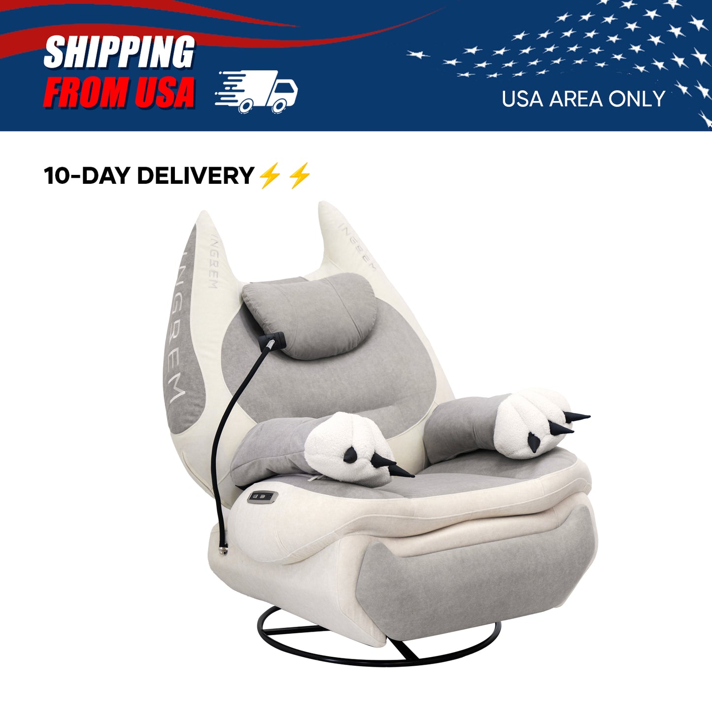 【For US Customers Only 10-Day Delivery⚡️⚡️】Power smart Sofa Recliner+Floating table