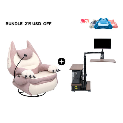 Fat Cat Sofa + Floating table（For US Customers Only）