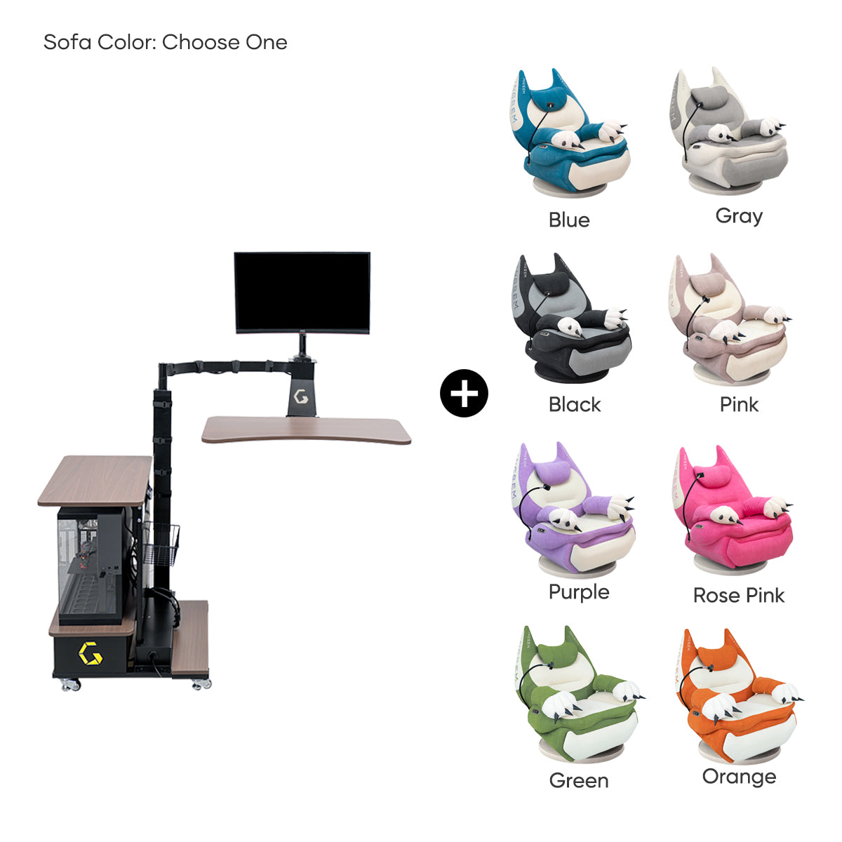 Fat Cat Recliner + Floating Desk Bundle