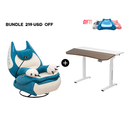Fat Cat Recliner + Tilt Desk Bundle