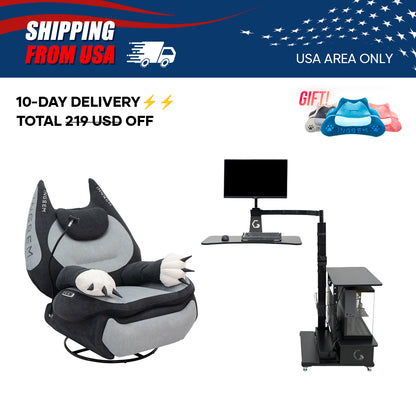 【For US Customers Only 10-Day Delivery⚡️⚡️】Power smart Sofa Recliner+Floating table