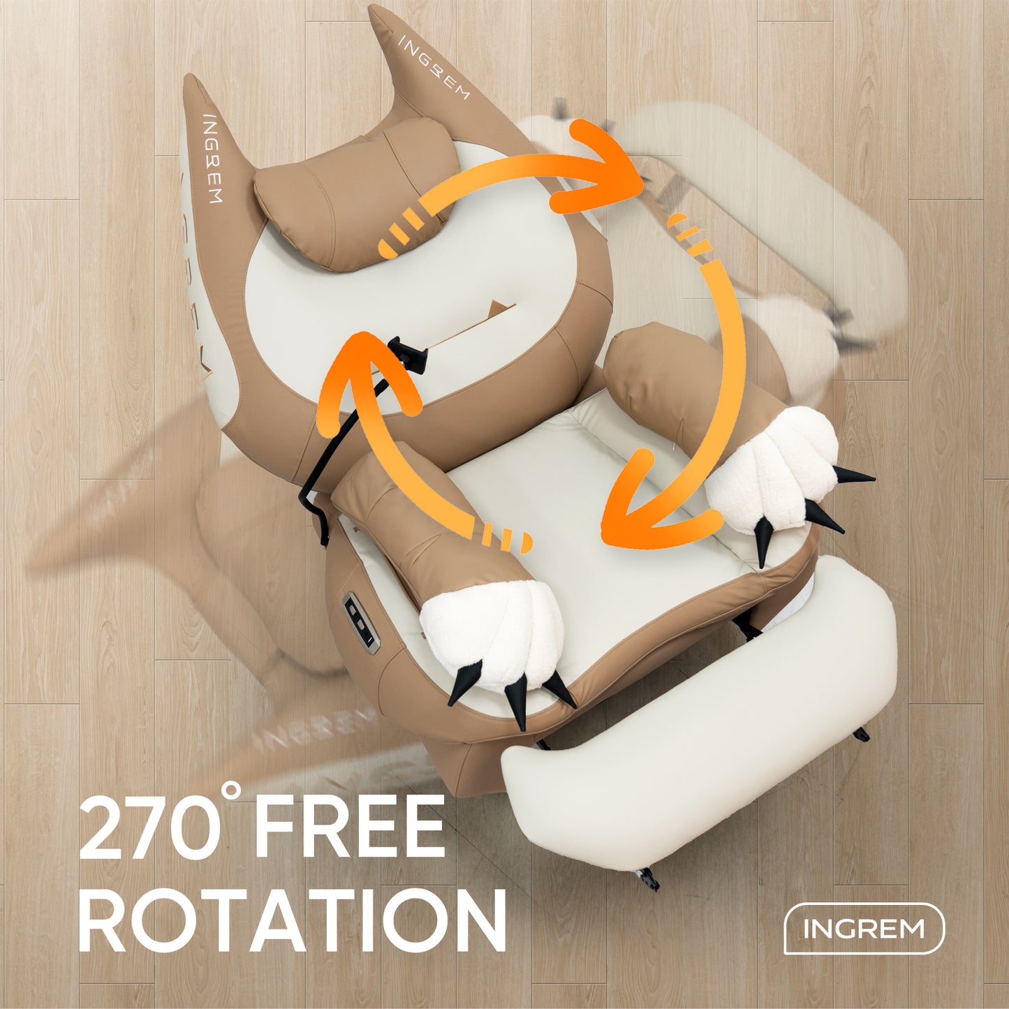 【Shipping from US warehouse】super leather fat cat recliner