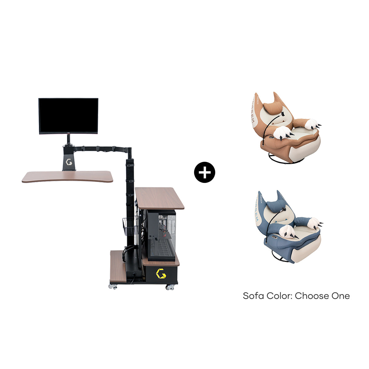 Fat Cat Recliner + Floating Desk Bundle