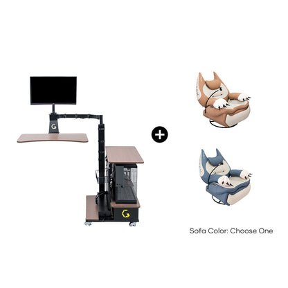 Fat Cat Recliner + Floating Desk Bundle