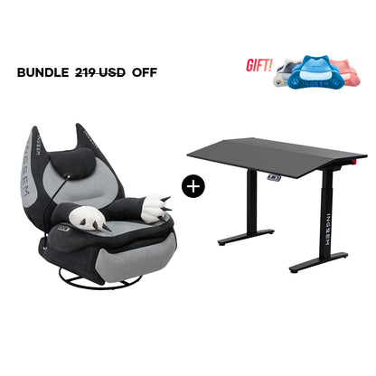 Fat Cat Recliner + Tilt Desk Bundle