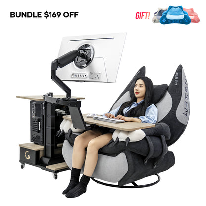 Fat Cat Recliner + Floating Table bundle