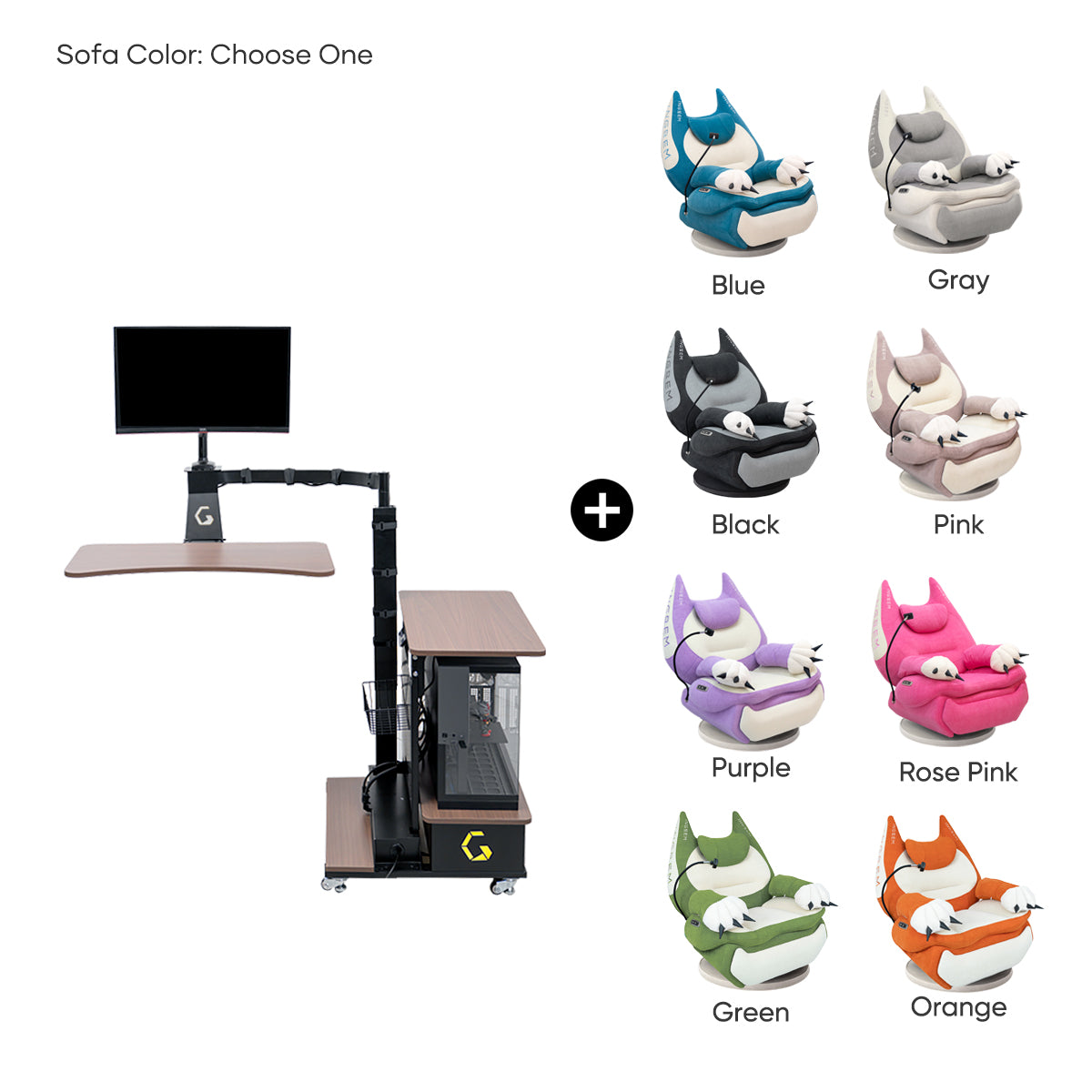 Fat Cat Recliner + Floating Desk Bundle