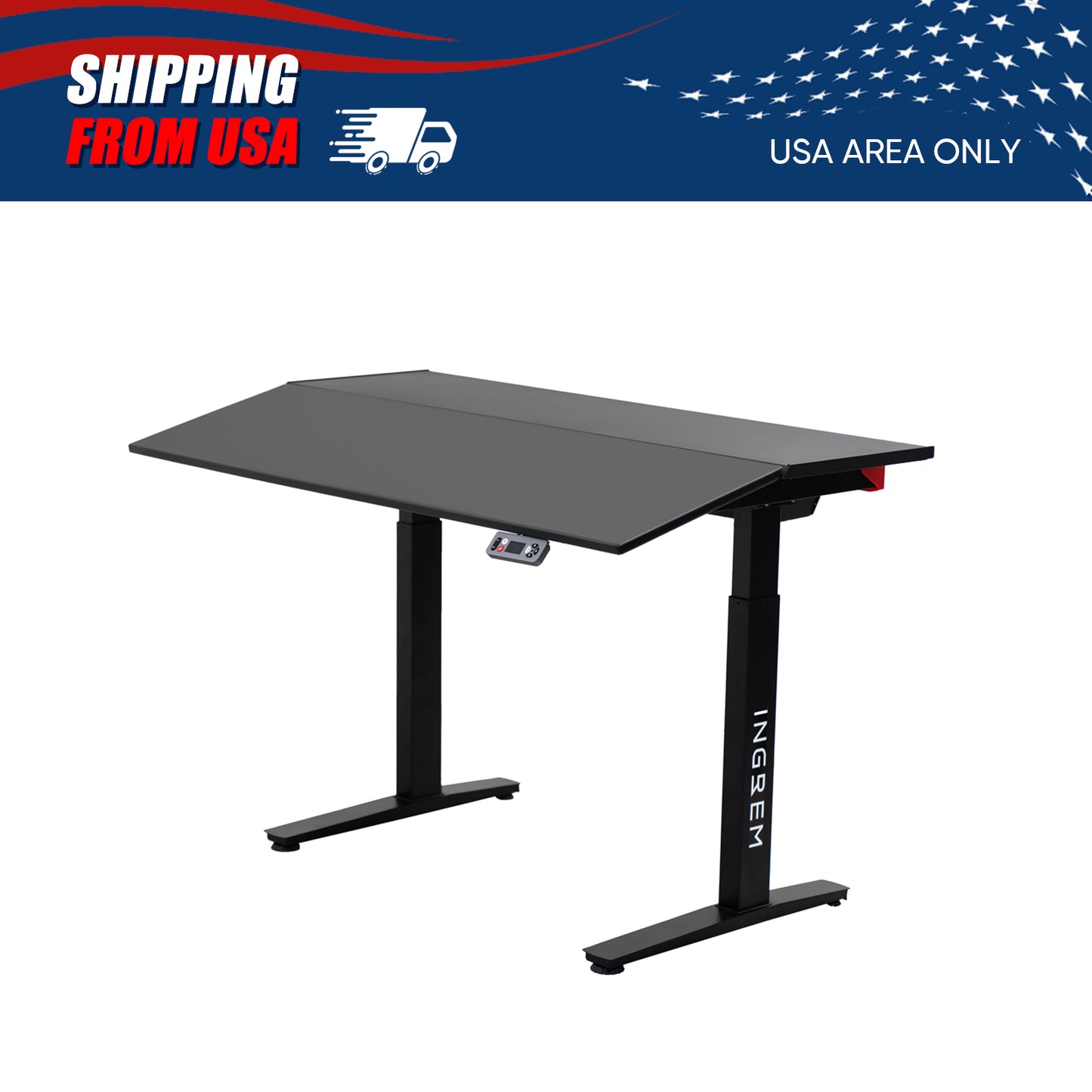 【Shipping from US warehouse】Tilt-adjustable desk