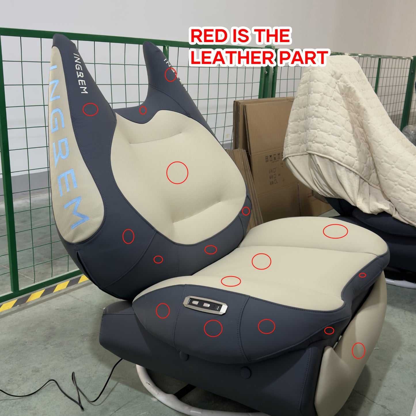 customized leather fat cat recliner