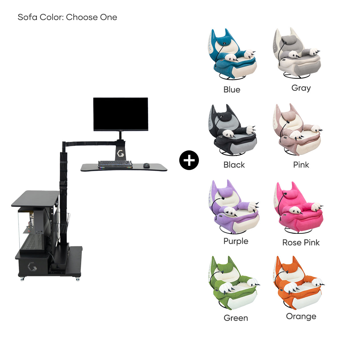 Fat Cat Recliner + Floating Desk Bundle
