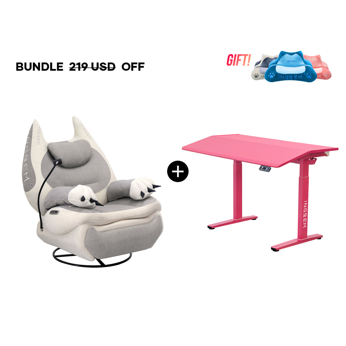Fat Cat Recliner + Tilt Desk Bundle
