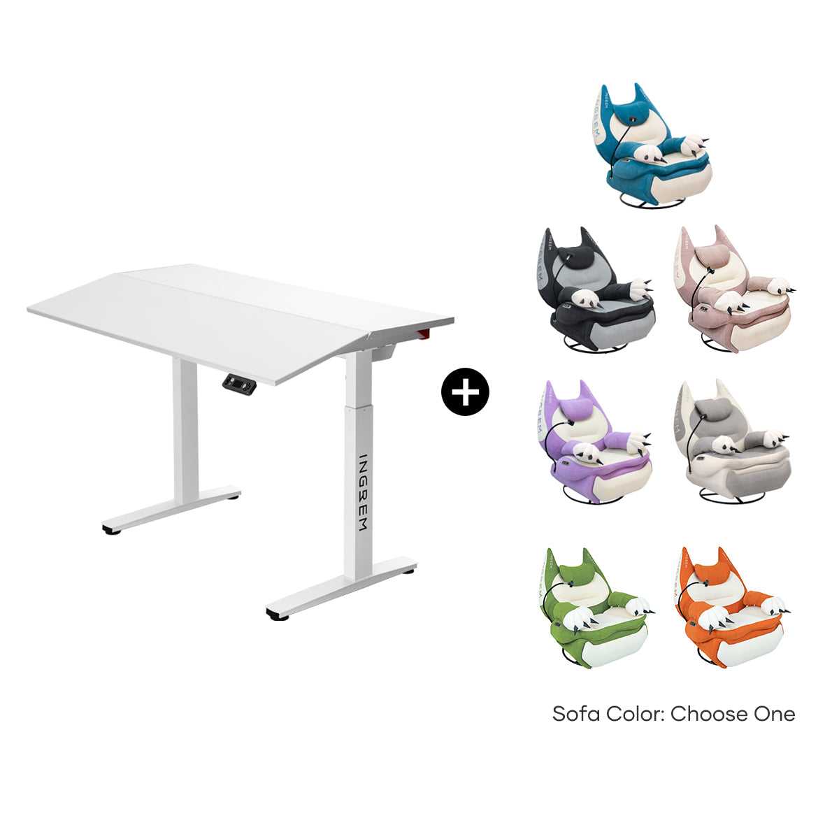 Fat Cat Recliner + Tilt Desk Bundle