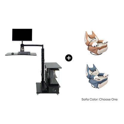 Fat Cat Recliner + Floating Desk Bundle