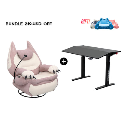 Fat Cat Recliner + Tilt Desk Bundle