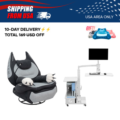 【For US Customers Only 10-Day Delivery⚡️⚡️】Power smart Sofa Recliner+Floating table