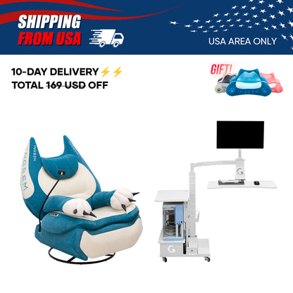【For US Customers Only 10-Day Delivery⚡️⚡️】Power smart Sofa Recliner+Floating table