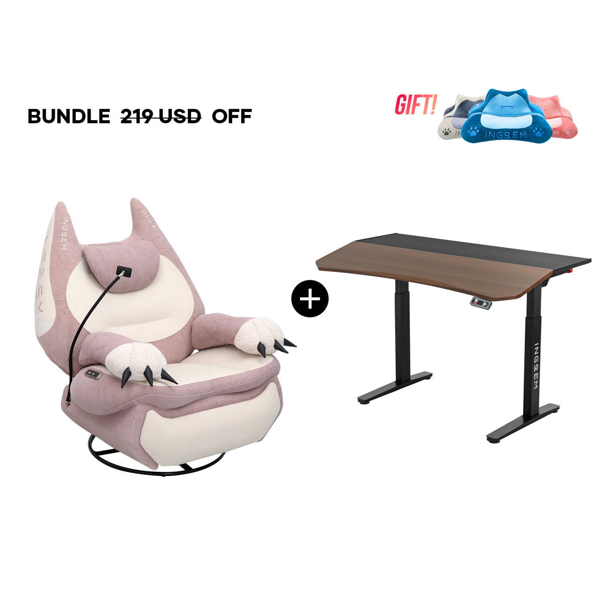 Fat Cat Recliner + Tilt Desk Bundle