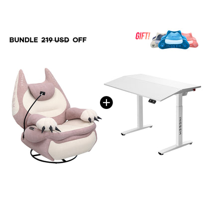 Fat Cat Recliner + Tilt Desk Bundle