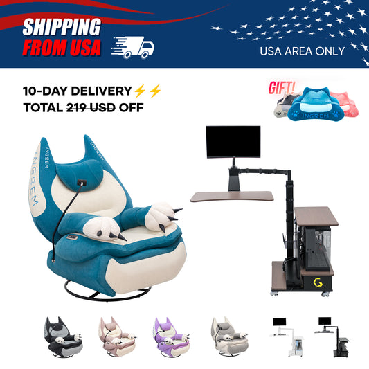 【For US Customers Only 10-Day Delivery⚡️⚡️】Power smart Sofa Recliner+Floating table