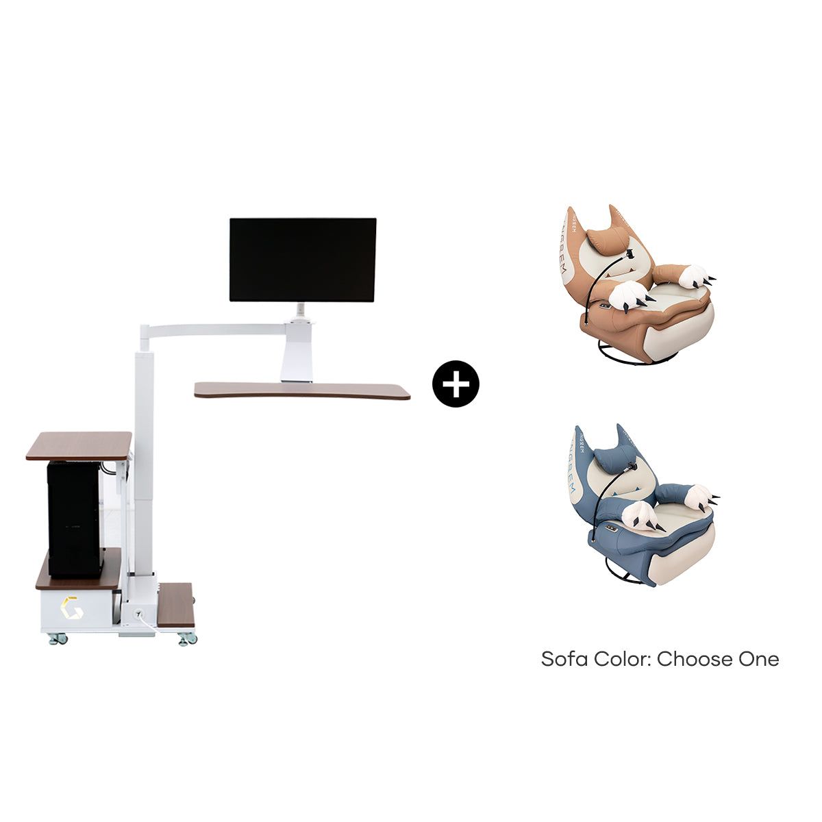 Fat Cat Recliner + Floating Desk Bundle