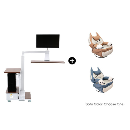Fat Cat Recliner + Floating Desk Bundle