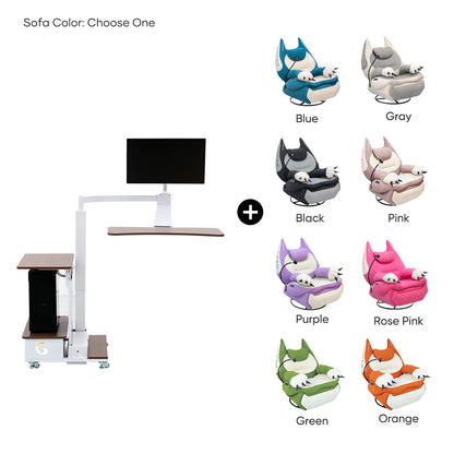Fat Cat Recliner + Floating Desk Bundle