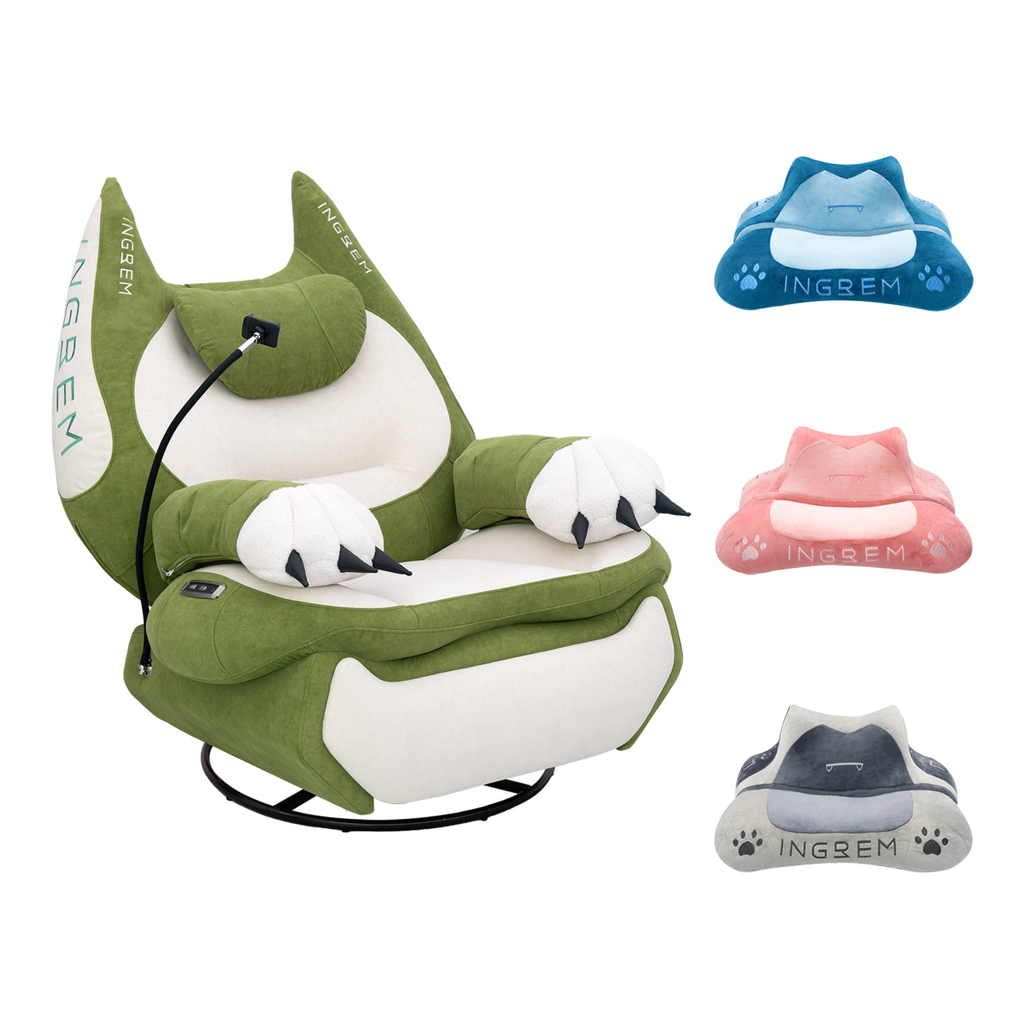 Fat Cat Power Recliner+ Fat cat pillow