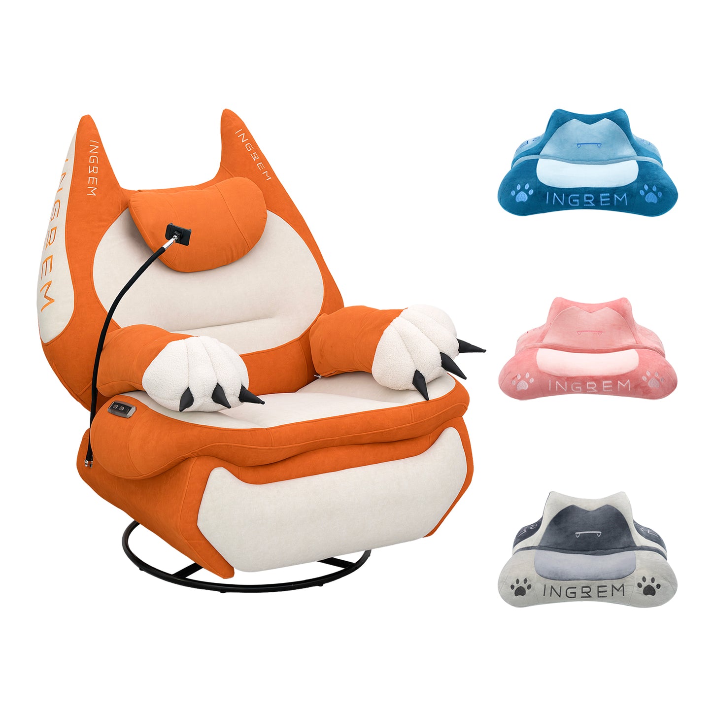 Fat Cat Power Recliner+ Fat cat pillow