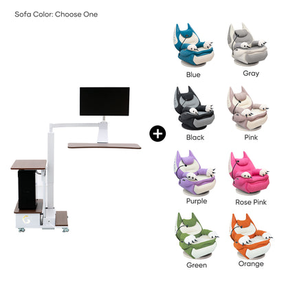 Fat Cat Recliner + Floating Desk Bundle
