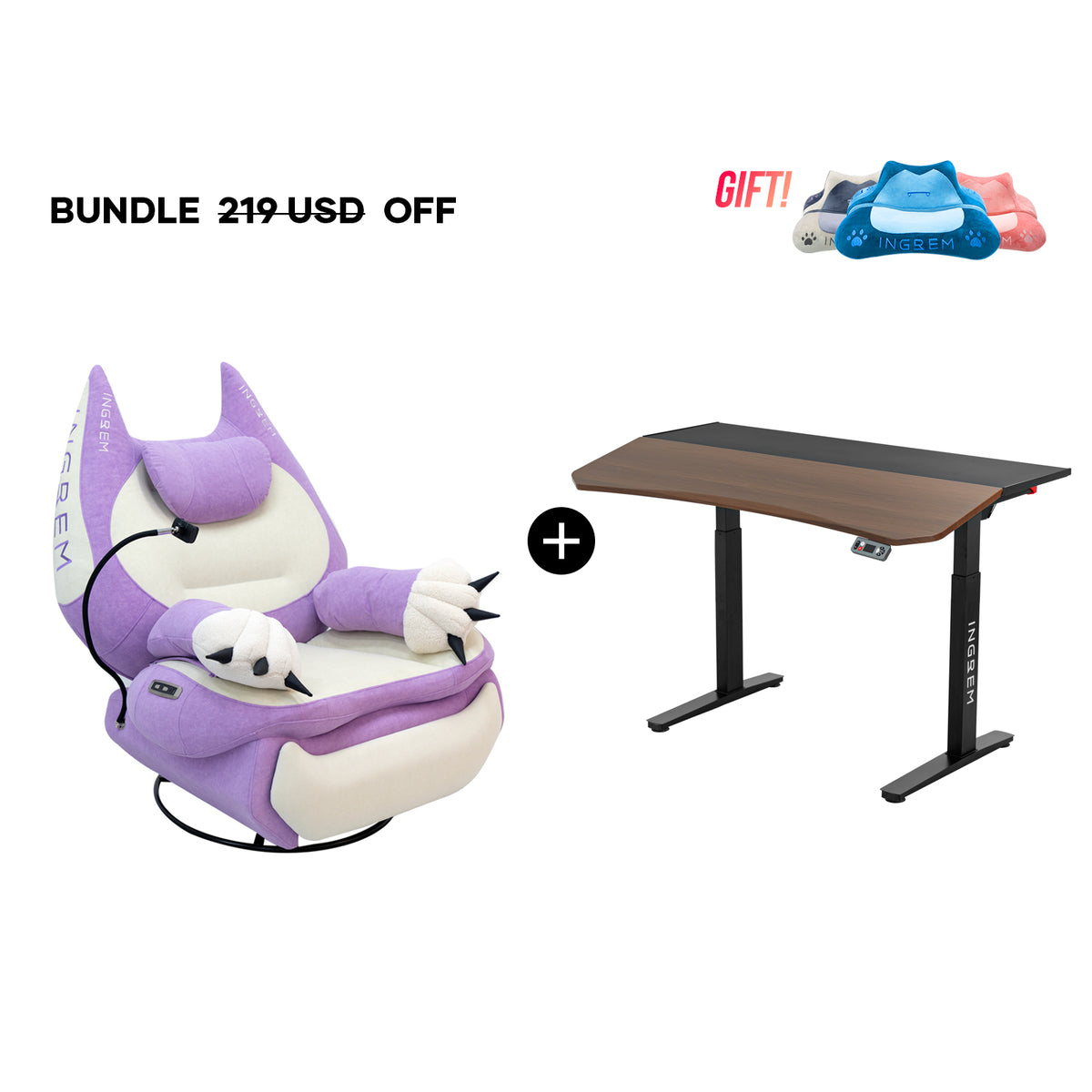 Fat Cat Recliner + Tilt Desk Bundle