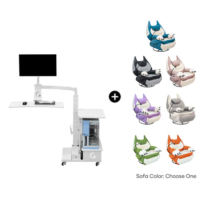 Fat Cat Recliner + Floating Desk Bundle