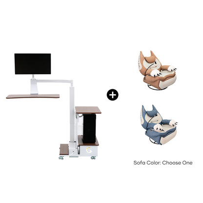 Fat Cat Recliner + Floating Desk Bundle